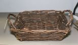 Double Handle Twig Basket