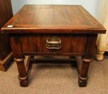 Pine One Drawer End Table
