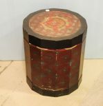 Painted Wood Oriental Design Seat