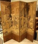 Four Panel Tapestry Screen