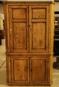 19th Century Pine Corner Cabinet