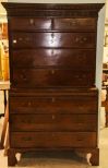 19th Century Chippendale Style Chest on Chest