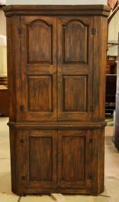 19th Century Pine Corner Cabinet