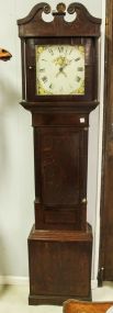 19th Century Oak Grandfather Clock