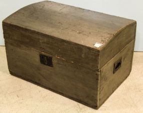 Small Painted Primitive Trunk