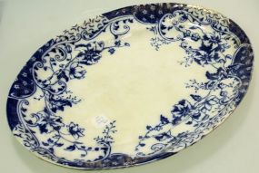Large Flow Blue Richmond Platter