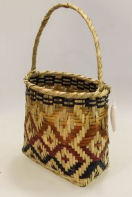 Multi-Color Choctaw Basket