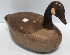 Large Carved Antique Wood Goose