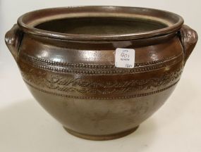 Antique Brown Salt Glaze Jar