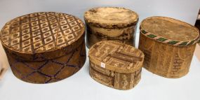 Four Rare Hat Boxes