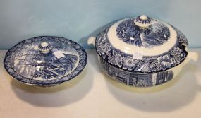 Liberty Bell Large Covered Casserole & Liberty Bell Large Soup Tureen