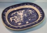 Antique Blue Willow Platter