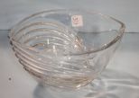 Lenox Falling Star Pattern Lead Crystal Bowl