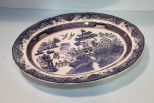 Large Blue Willow Platter