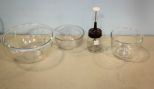 Three Glass Mixing Bowls & Food Chopper