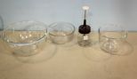 Three Glass Mixing Bowls & Food Chopper 