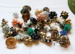 Bag Lot of Japan Beaded Earrings