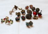 Bag Lot of Unique Vintage Earrings