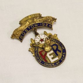 1924 Order of Elks Boston Grand Lodge 60th Medal Pin