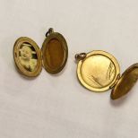 Pair of Antique Gold Filled Lockets