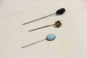 Lot of Three Antique Stick Pins