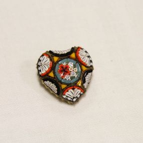 Micro Mosaic Heart Shaped Pin