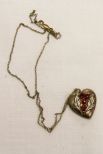 Gold Filled Heart Shaped Locket and Chain
