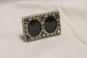 1940's Miniature Rhinestone Frame
