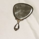 Petite .800 Silver Purse Mirror