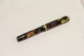 Sheaffer Black and Pearl Radite Ring Top Fountain Pen