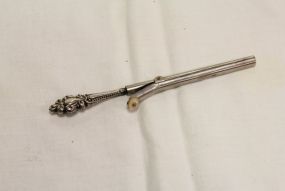 Antique Sterling Handle Hair Curler