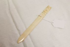 Carved Bone Letter Opener