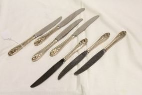 Seven Lily of the Valley by Gorham French Blade Sterling Handled Knives