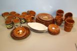 Westmore Rust Color Pottery Dishes 