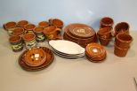 Westmore Rust Color Pottery Dishes