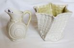 Small Belleek Vase & Pitcher