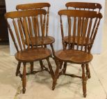 Set of Four Maple Arrowback Chairs