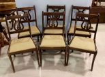 Set of Six Duncan Phyfe Style Chairs