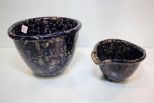 Two Spongeware Mixing Bowls