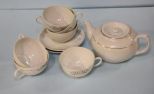 Teapot, Six Cups & Two Saucers