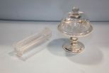 Designco Small Covered Stand & Glass Knife Rest