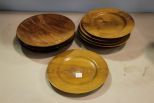Nine Wood Plates