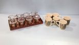 Six Ceramic Christmas Mugs & Eight Glass Christmas Mugs
