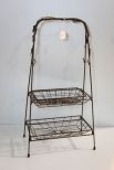 Iron Two Shelf Stand