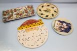 Ceramic Plates, Trays & Santa 