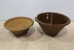 Two Large Pottery Flower Pots