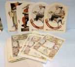 Six Norman Rockwell Prints & Eleven Baby Certificates