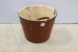 Painted Wood Bucket