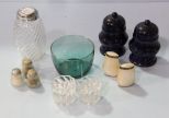 Group of Shakers & Four Salt Cellars