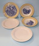 Two Churchill Bowls, Large Plate & Two Homer Laughlin Chargers